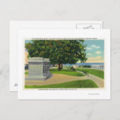 Coles Hill Uitzicht van Mayflower Burial Monument Briefkaart (Voorkant / Achterkant)