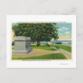 Coles Hill Uitzicht van Mayflower Burial Monument Briefkaart (Voorkant)