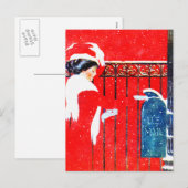 Coles Phillip Victoriaans Kerstmis Feestdagenkaart (Voorkant / Achterkant)