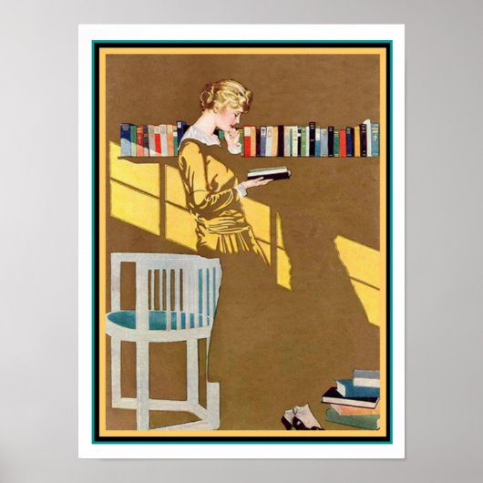 Coles Phillips Art Deco " Fade Away Girl " 12 x 16 Poster (Voorkant)