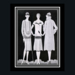 Coles Phillips Art Deco Mode Print 16x20<br><div class="desc">Een van de vele,  Coles Phillips Art Deco. Zwart-witreclame tijdens de roaring</div>
