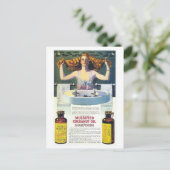 Coles Phillips art nouveau shampooing advertentie Briefkaart (Staand voorkant)