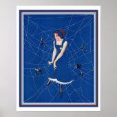 Coles Phillips Deco Spider Web Life Hoesje 16 x 20 Poster (Voorkant)