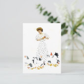 Coles Phillips Fadeaway Boerendochter Briefkaart (Staand voorkant)