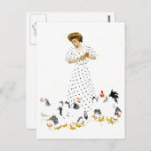 Coles Phillips Fadeaway Boerendochter Briefkaart (Voorkant / Achterkant)