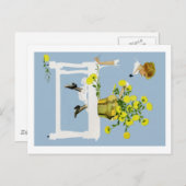 Coles Phillips Fadeaway Chrysanten Briefkaart (Voorkant / Achterkant)