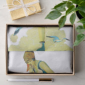 Coles Phillips ‘Fadeaway Girl’  “Een snelle duik” Tissuepapier (Geschenk)