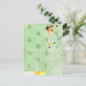 Coles Phillips "Fadeaway Girl" "Green Wallpaper" Briefkaart (Staand voorkant)