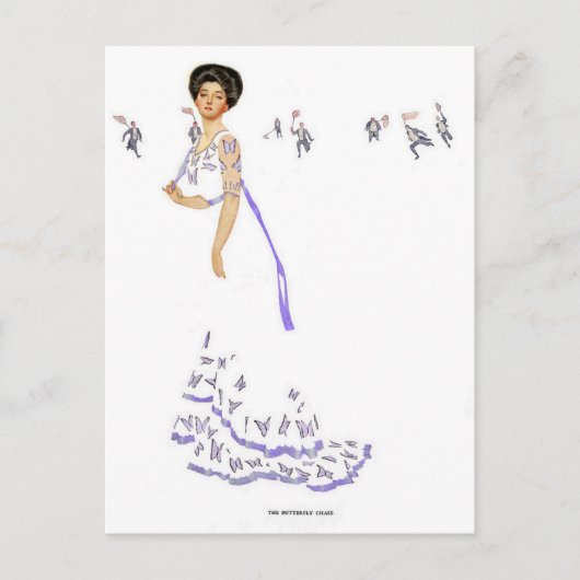 Coles Phillips 'Fadeaway Girl' Illustratie "Butte Briefkaart (Voorkant)