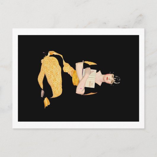 Coles Phillips Fadeaway Meisje - Agenda Briefkaart (Voorkant)