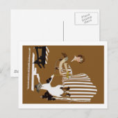 Coles Phillips Fadeaway Vrouw Met Collie Briefkaart (Voorkant / Achterkant)