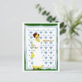 Coles Phillips Fadeaway - Vrouw op de County Fair Briefkaart (Staand voorkant)