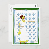 Coles Phillips Fadeaway - Vrouw op de County Fair Briefkaart (Voorkant / Achterkant)