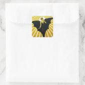 Coles Phillips Sunburst Magazine Cover Vierkante Sticker (Tas)
