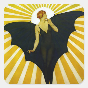 Coles Phillips Sunburst Magazine Cover Vierkante Sticker