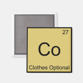Coles - T-shirt met optioneel chemisch element Magneet (Voorkant / Achterkant)