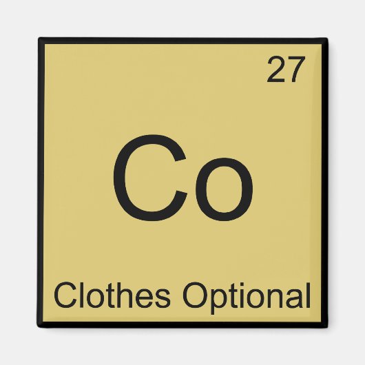 Coles - T-shirt met optioneel chemisch element Magneet (Voorkant)