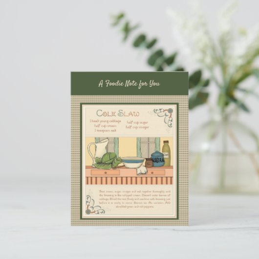 Coleslaw Briefkaart (Staand voorkant)