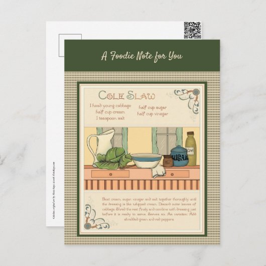 Coleslaw Briefkaart (Voorkant / Achterkant)