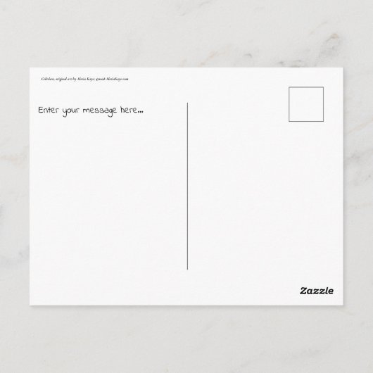 Coleslaw Briefkaart (Achterkant)