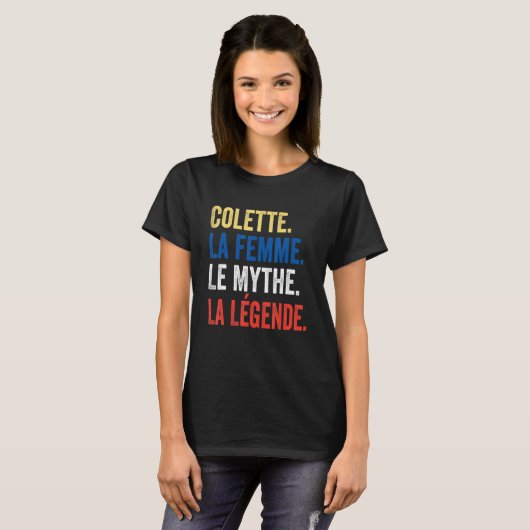 Colette La Femme Le Mythe La Legend  for Colette T-shirt (Voorkant volledig)