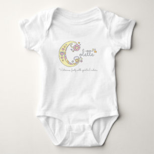 Colette meisjes naam decoratieve aangepaste beteke romper