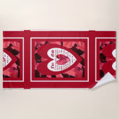 Coleus Close-up met Johannes 3:16 Strandlaken (Voorkant)