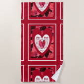 Coleus Close-up with John 3:16 Strandlaken (Voorkant)