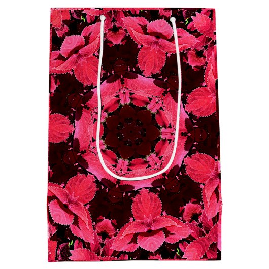 Coleus Closeup Kaleidoscoop Medium Cadeauzakje (Achterkant)