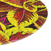 Coleus Leaf Burst Design Snijplank (Hoek)