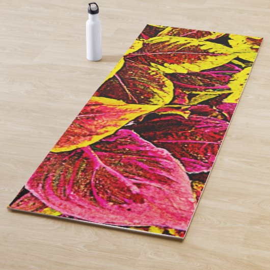 Coleus Leaf Burst Design Yogamat (In situ)