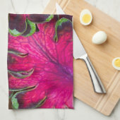 Coleus Macro Theedoek (Quarter Fold)