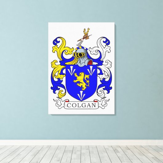 Colgan Wapen Canvas Afdruk (Insitu (Houten vloer))