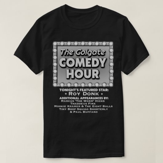 Colgate Comedy Hour met Roy Donk T-shirt (Design voorkant)