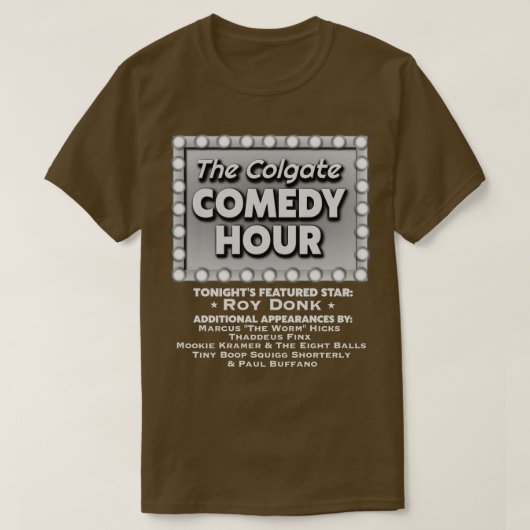 Colgate Comedy Hour met Roy Donk T-shirt (Design voorkant)