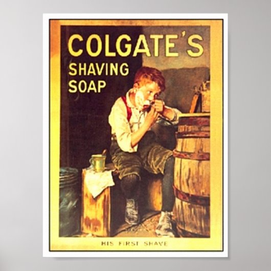 Colgate Sying Soap Boy Sholding Poster (Voorkant)