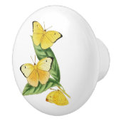 Colias Statira Butterfly Keramische Knop (Rechts)