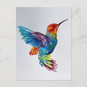 Colibri aquarelle briefkaart