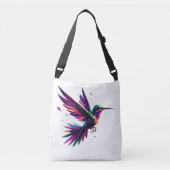 Colibrí Arcoíris Geométrico – Arte Moderno Vibrant Crossbody Tas (Voorkant)