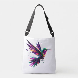 Colibrí Arcoíris Geométrico – Arte Moderno Vibrant Crossbody Tas
