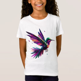 Colibrí Arcoíris Geométrico – Arte Moderno Vibrant T-shirt