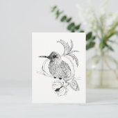 Colibri Bird Illustration Briefkaart (Staand voorkant)