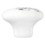 Colibri Bird Illustration Ceramic Knob Keramische Knop (Zijkant)