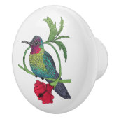 Colibri Bird Illustration Keramische Knop (Rechts)