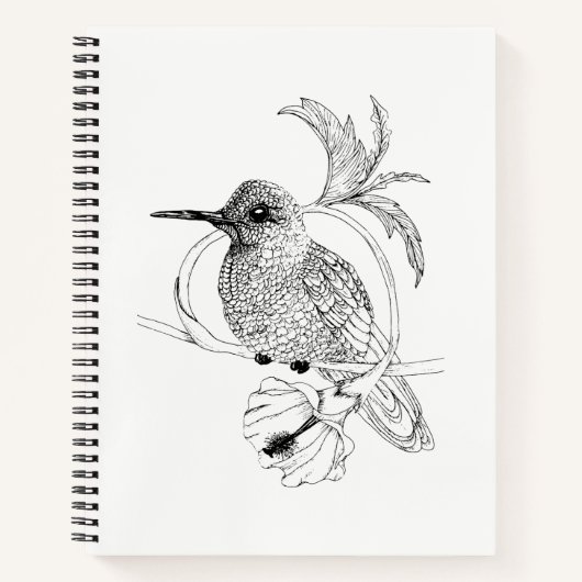 Colibri Bird Illustration Notitieboek (Voorkant)