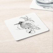 Colibri Bird Illustration Onderzetters (Schuin)