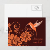 Colibri & Flowers Briefkaart (Voorkant / Achterkant)
