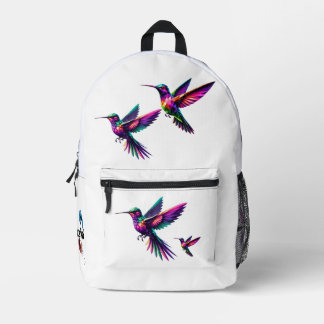 Colibrí prisma multicolor bedrukte rugzak