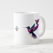 Colibrí prisma multicolor grote koffiekop (Voorkant rechts)