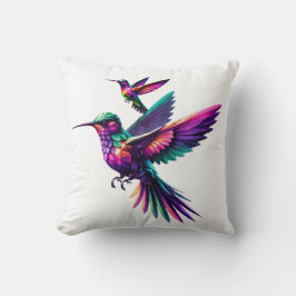 Colibrí prisma multicolor kussen